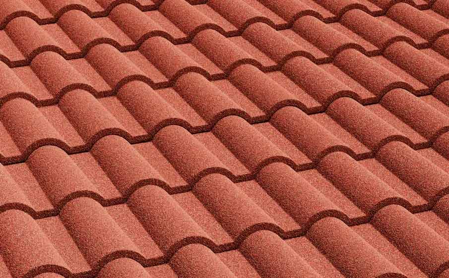 Композитная черепица рядовая AeroDek Firenze цвет Терракота (02)