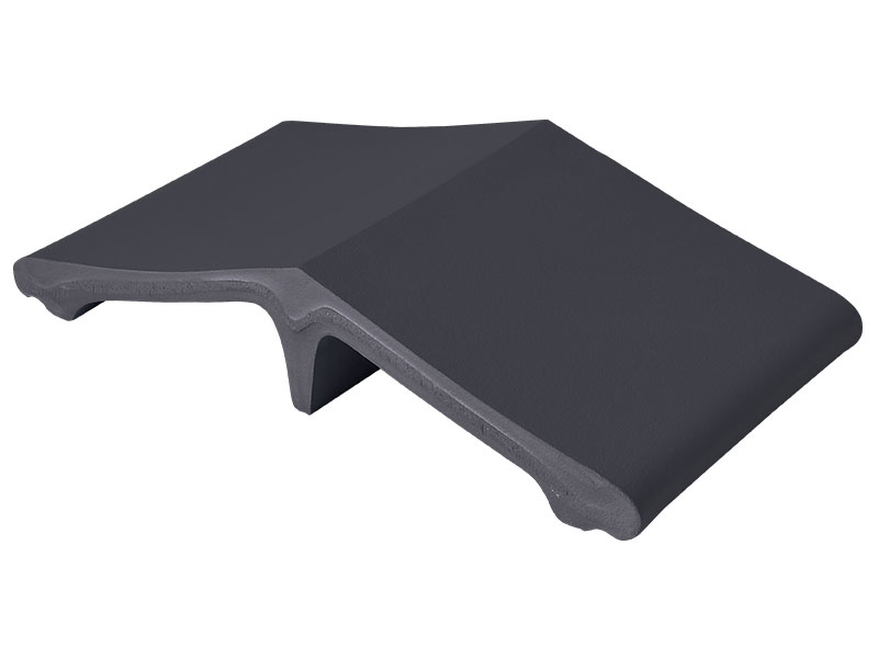 Добор для колпака на забор King Klinker 08 Полярная ночь, 445x250x90 мм